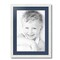 ArtToFrames 17x23" Matted Picture Frame with 13x19" Single Mat Photo Opening Framed in 1.25" White and 2" Mat (FWM-3966-17x23)